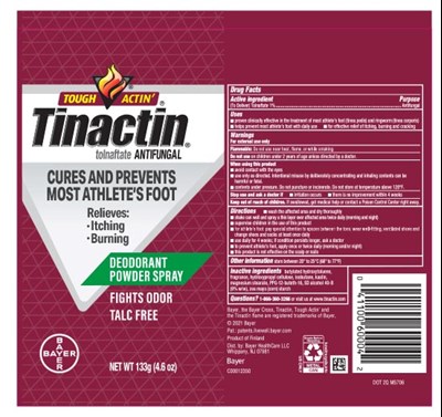 TINACTIN AF Deodorant Powder Spray 133g Talc Free.jpg PDP - TINACTIN AF Deodorant Powder Spray 133g Talc Free